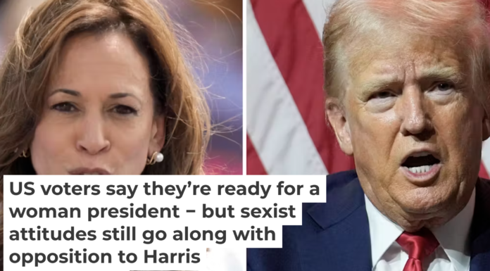 Could Americans’ sexism tank yet another woman’s quest for the U.S. presidency? AP Photo/Charles Rex Arbogast